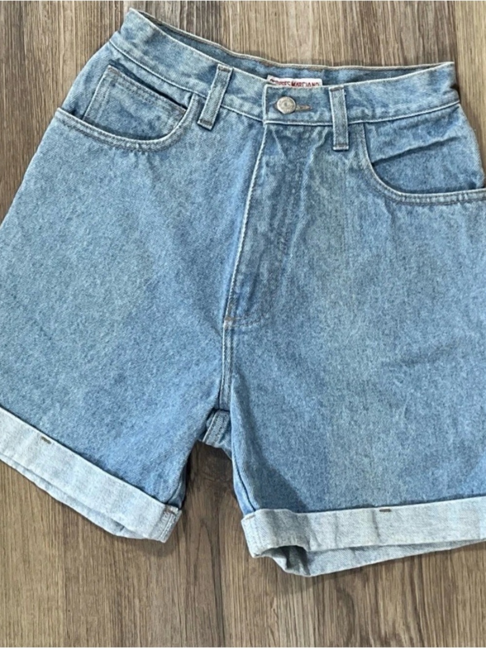 Vintage George’s Marciano Guess High-Rise Light Blue Denim Women’s Shorts size30